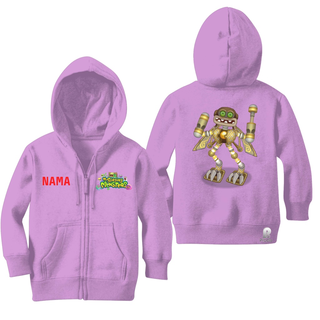 SWEATER HOODIE ZIPPER ANAK EPIC WUBBOX MY SINGING MONSTER UNISEX (FREE NAMA)