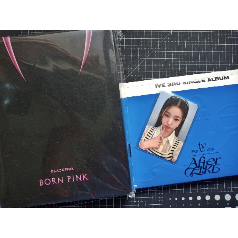 album blackpink bp born pink ver ive after like afli blue ver 3 jisoo jennie rose lisa photocard pc 