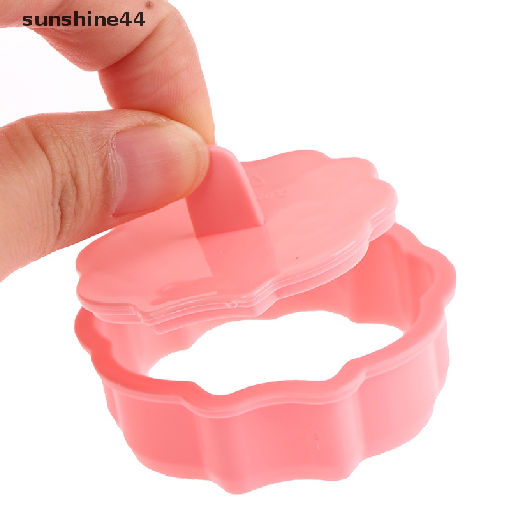 Sunshine 6Pcs/Set Cetakan Kue Kering Mermaid Shell Kuda Laut DIY Cetakan Kue Fondant Plastik.