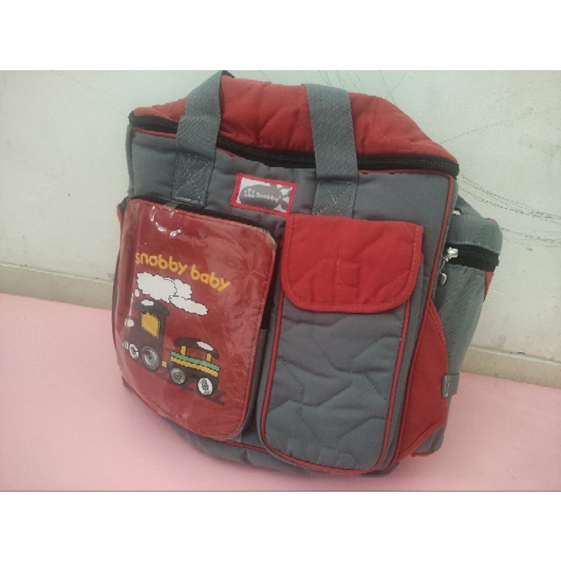 SNOBBY TAS BAYI BESAR  Merah (Preloved Kado)