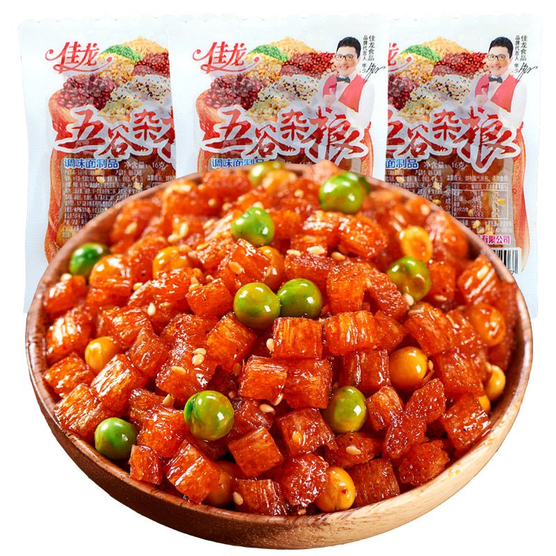 

(HALAL) 佳龙 五谷杂粮辣条 Snack Campuran Latiao & Kacang-kacangan 20g