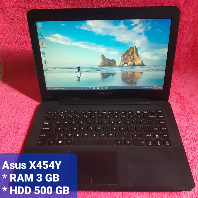 Laptop Asus X454Y RAM 3GB HDD 500GB NORMAL SIAP PAKAI Notebook Netbook Murah