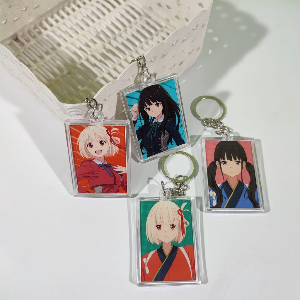 Souvenir Gantungan Kunci Kotak Anime - Lycoris Recoil Keychain