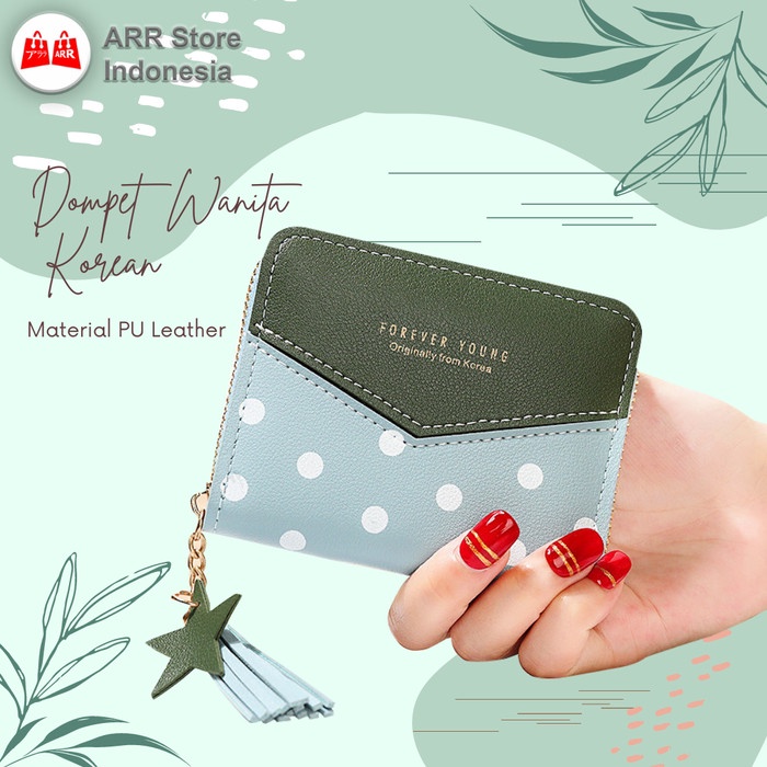 Dompet Wanita Kecil Dompet Kartu Mini Cute Korea Import Wallet Motif