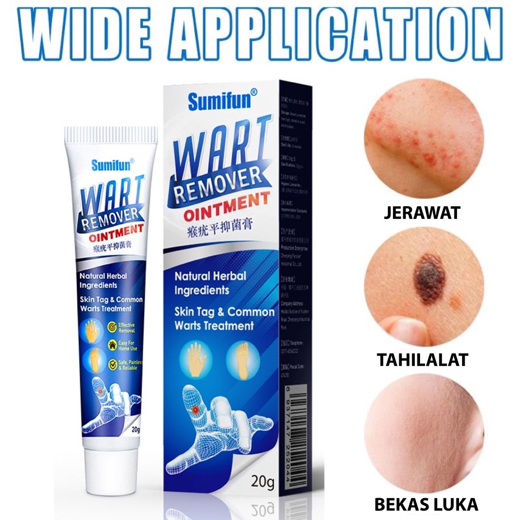Sumifun Skin Tag Remover Wart Remover Ointment | Obat Kutil Penghilang Tahilalat-20g Penghilang Kutil Pembersih Kutil &amp; Tahilalat Original Bisa Cod