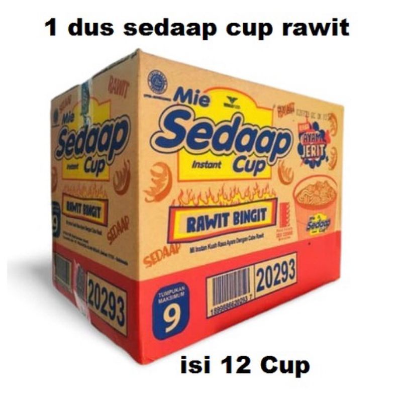 

[ 1 dus ] mie sedap cup rawit bingit [ 77g x 12 cup ]