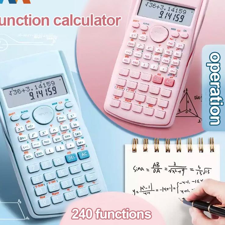 

»»» Mukava Kalkulator Color Function Scientific Kalkulator 24 Fungsi Kalkulasi 3 Warna 1700 - CU2