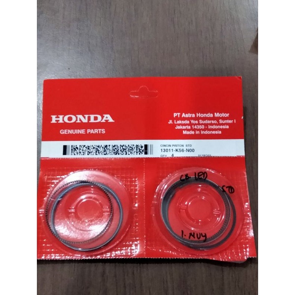 13011-K56-N00 Ring piston Asli AHM Honda CBR Led OS STD