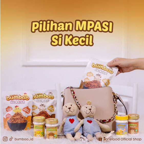 ♥️Nafris♥️BUMBOO Abon Asli - Tekstur Lembut MPASI Si Kecil - Sumber Protein - Tanpa MSG - Tanpa Pengawet