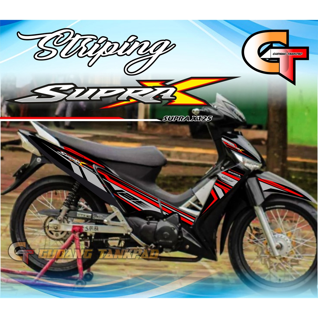 STRIPING SUPRA X 125 / STIKER SUPRA X 125 / CW / STRIPING VARIASI SUPRA X 125 / STRIPING SUPRA X 125