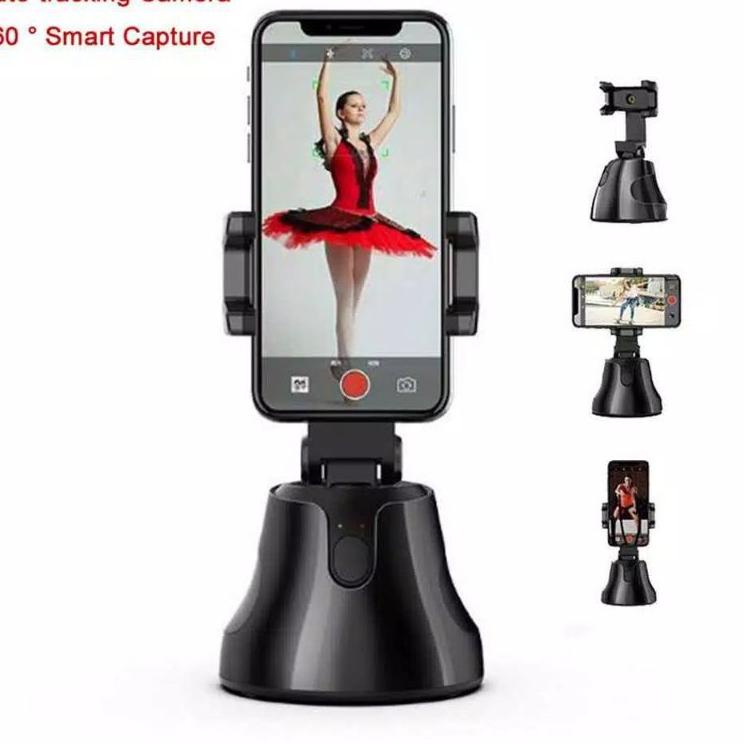 Super Bintang Holder Hp Selfie 360° Rotation / Stick Selfie Auto Face / Easy Follow Kamera