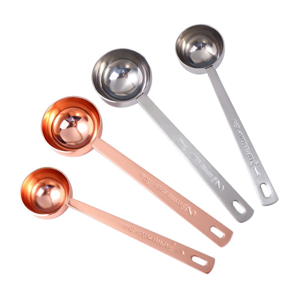 Nickolas1 Sendok Kopi Rose Gold Stainless Steel Ukur Untuk Kopi Alat Dapur