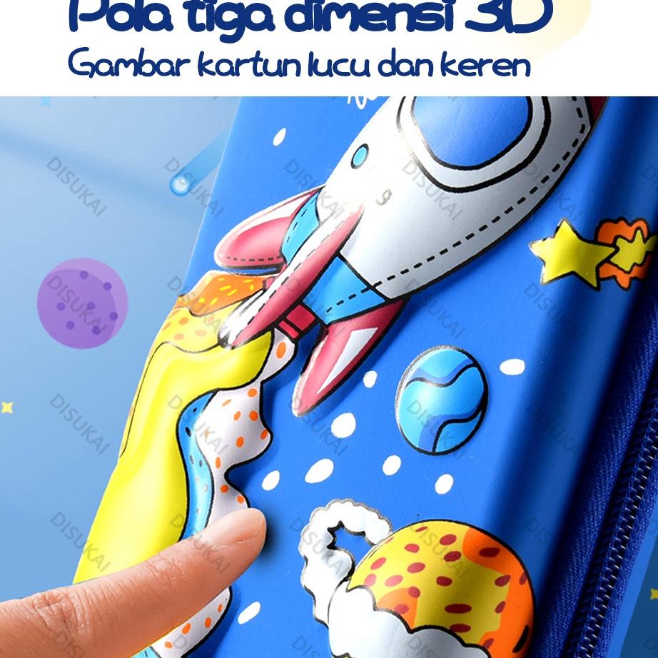

(K(48♥) 【Stok Baru】Kotak pensil kartun 3D Sekolah mulai Menghadiri kelas Penyimpanan Anak Tahan air Tidak mudah kotor Ukuran besar siap dikirim