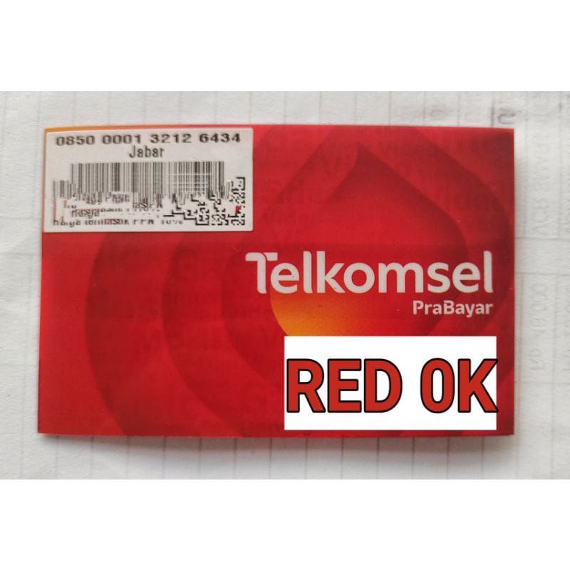 perdana Telkomsel red 0K