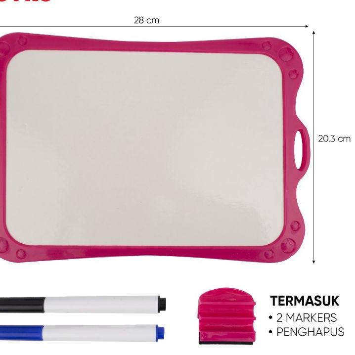 

[L-8]4 ❤] PAPAN TULIS SET WHITEBOARD SET JOYKO WBS-170CO / PAPAN TULIS KECIL-trending