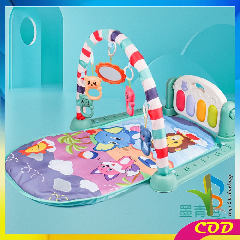 RB-M15-16 Baby Play Gym Mainan Anak Bayi Rattle &amp; Piano Playmat Matras / Kasur Bayi Playgym Musical