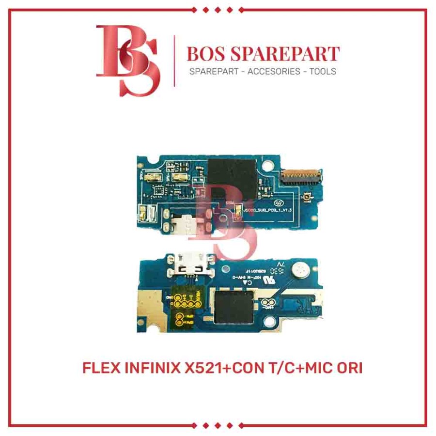 FLEXIBEL INFINIX X521 + CONNECTOR CHARGER + MIC ORI