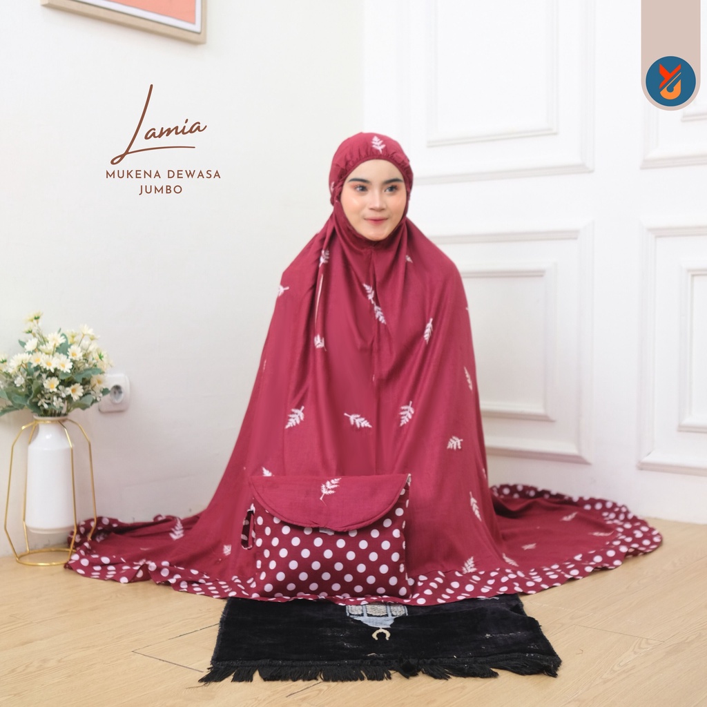 YashCollection Mukena Dewasa Bali Mukena Cemara LAMIA Jumbo