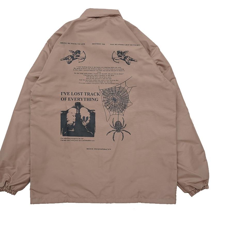 ■»► Moxie Windbreaker Coach Jacket HEAVY MIND