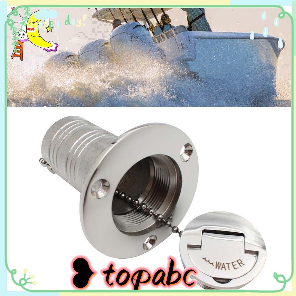 Top Water Fill Inlet Retrofit Marine Stainless Steel Check Valve Pengisi Dek Trailer Satu Arah