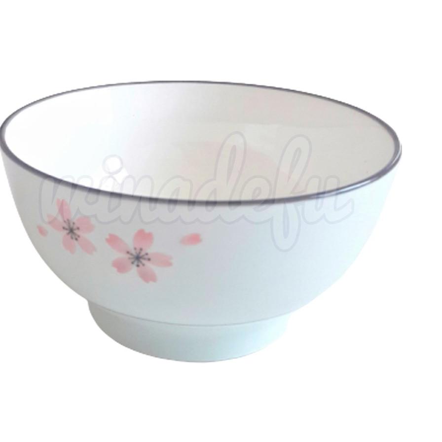 GRATIS ONGKIR MANGKOK KERAMIK MOTIF SAKURA ST MORITZ PINK HIJAU ☭ 873