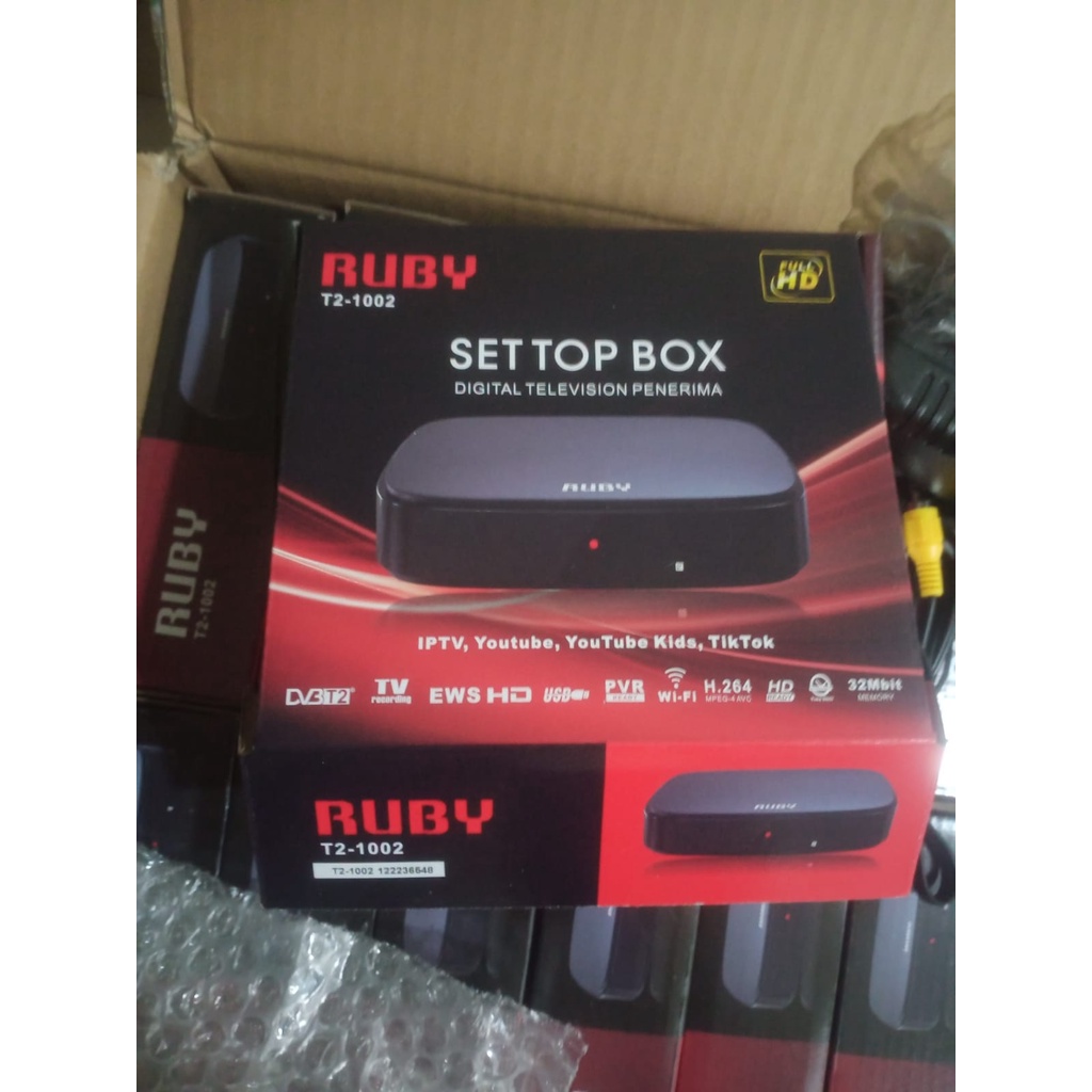 Set top box ruby Penerima Siaran Tv Digital Dvb t2