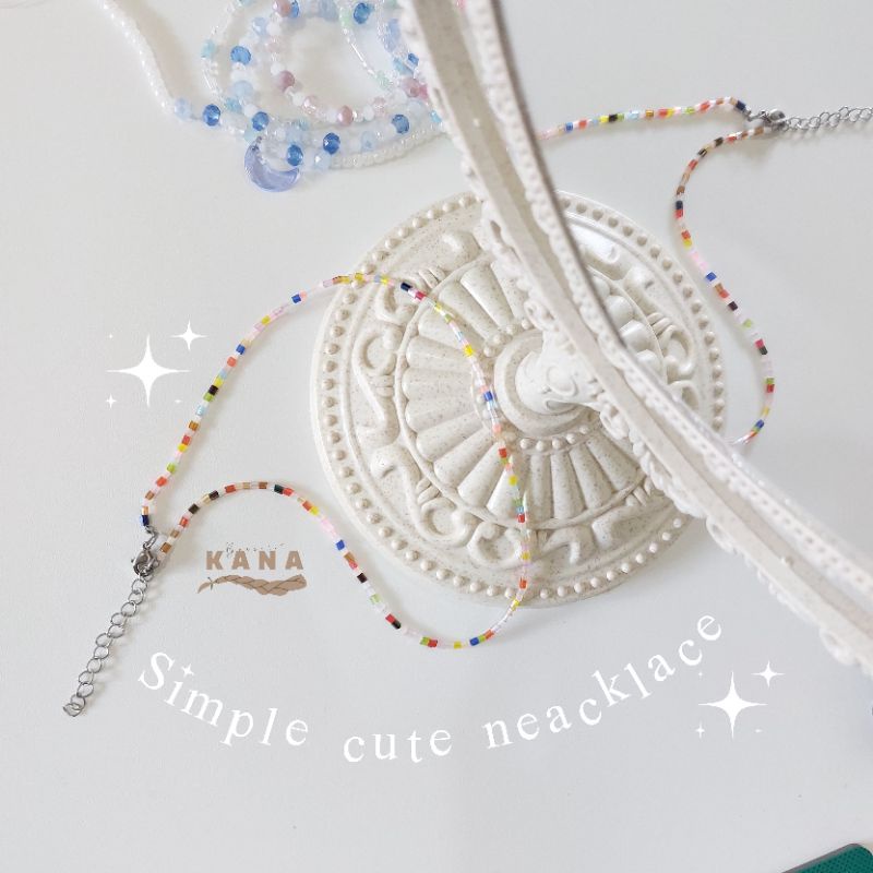 Cute neacklace / beads / neacklace / kalung / aksesoris