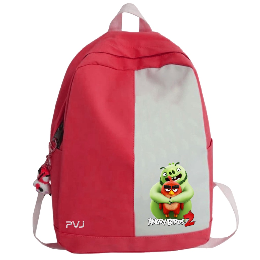 PVJ - Tas Ransel Sekolah Anak Laki-Laki SD Karakter Angry Bird
