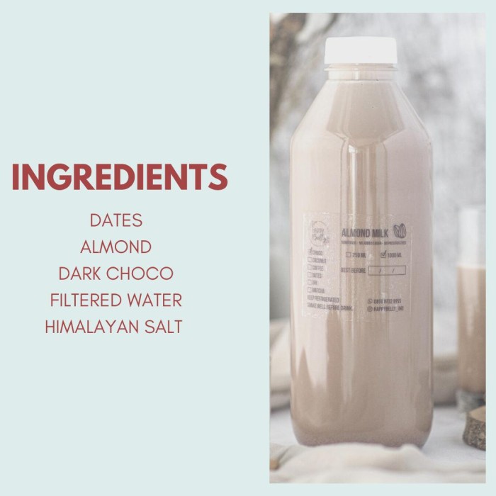 

[TERBARU] Susu coklat dibuat dari Almond ukuran 1L - Almond Milk Enak & Sehat
