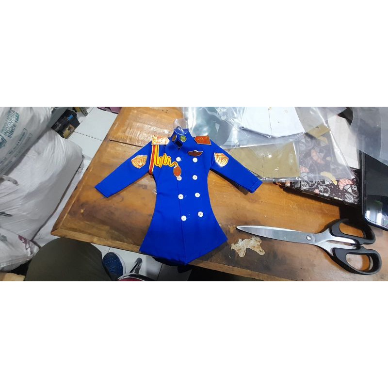 gantungan kaca mobil model miniatur baju PDU Taruna Akmil warna biru (bisa request )
