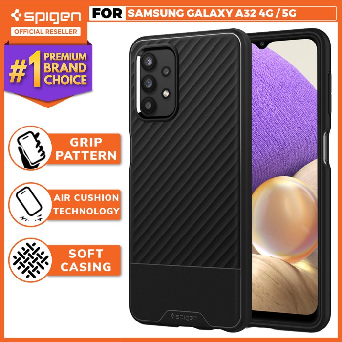 Original Case Samsung Galaxy A32 4G / 5G Spigen Core Armor TPU Soft Casing - A32 5G