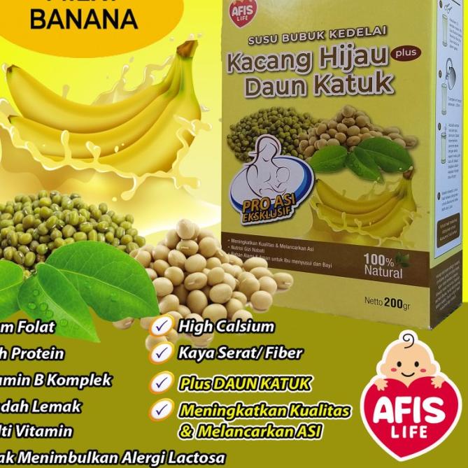 

limited Edition✔️Paket Susu Afis Life Susu Bubuk Kedelai plus Kacang Hijau Daun Katuk|SQ2