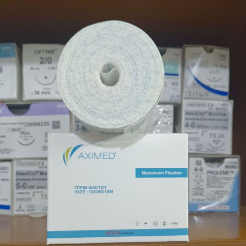 AXIMED Nonwoven Fixation 10cm x 10M / dressing penutup luka lebar