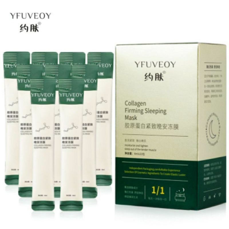 YFUVOEY FIRMING SLEEPING  MASK 1 box isi 20