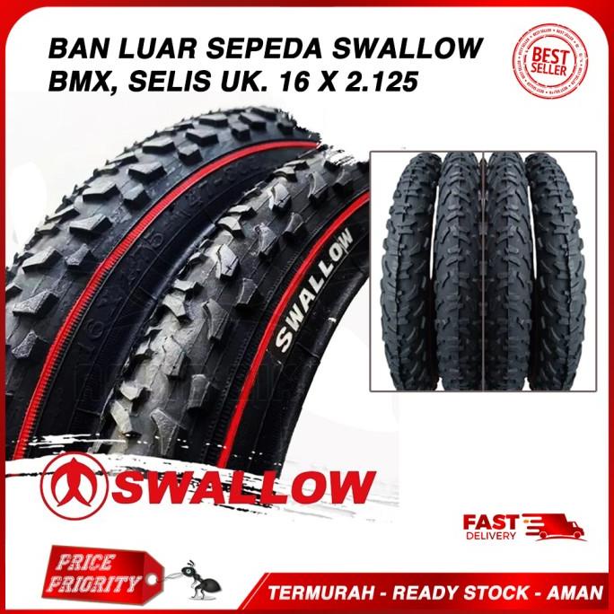 Diskon [COD] Swallow Ban Luar Sepeda 16 x 2125 / Ban Luar Sepeda 16 2.125 BMX SELIS