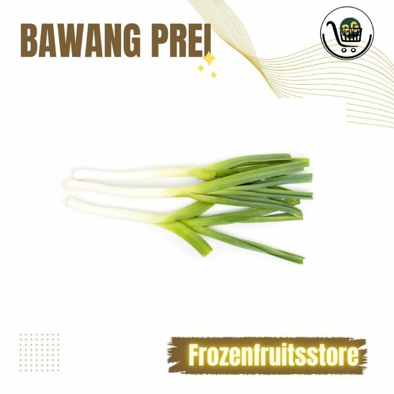 

Daun bawang prei/besar segar 250gr, daun bawang prei/besar