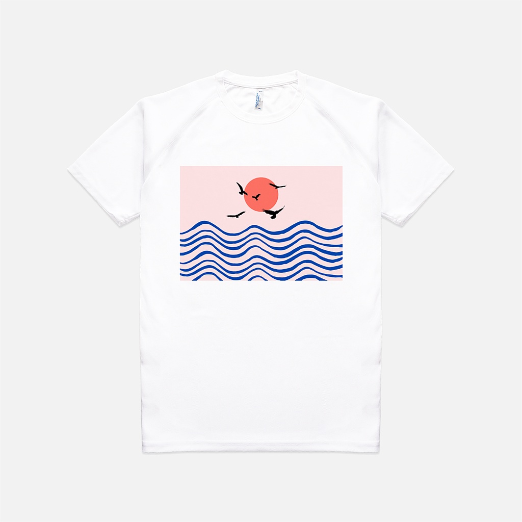 Jual Classic Dri Fit Kaos Peaceful Sunset Minimalist Art Shopee