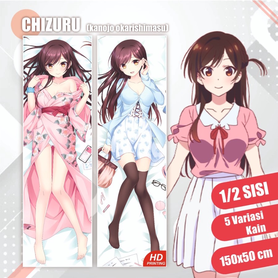 Dakimakura Mizuhara Chizuru kanojo Okarishimasu 150x50 cm (Cover Only)