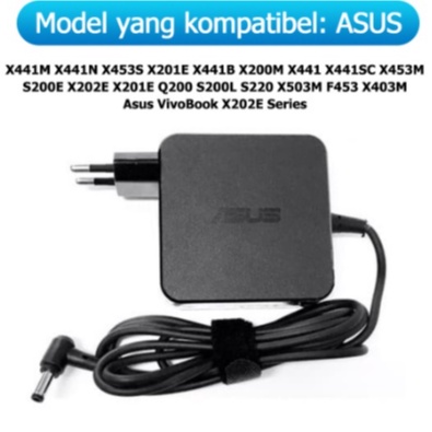 Charger Laptop Asus original adaptor /Adaptor charger laptop Asus 19v-1.75a 33w x200 x200M x453M x453S x441 x441SA x441SC