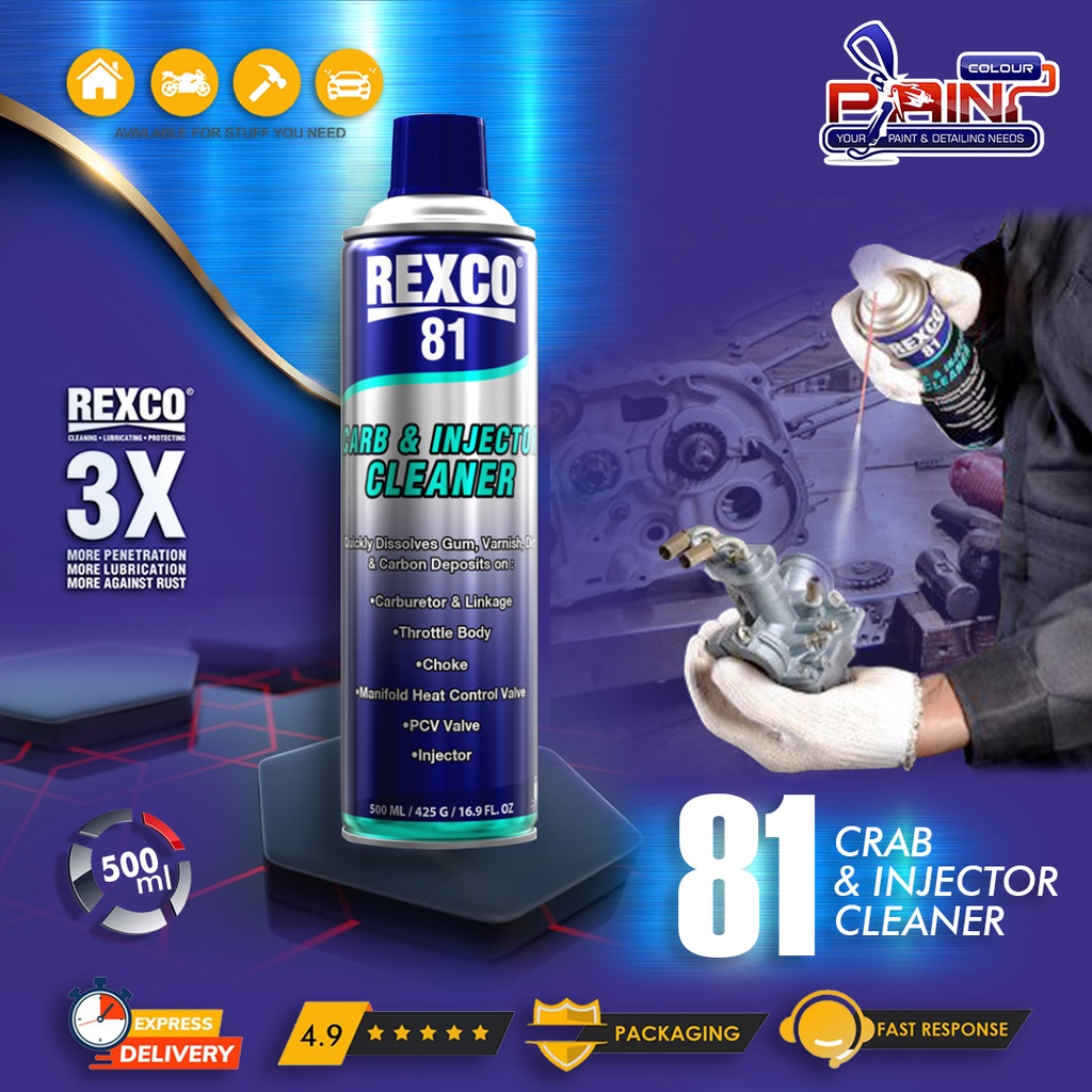 Rexco 81 Pembersih Karburator dan Injektor (Cleaner) 500 Ml