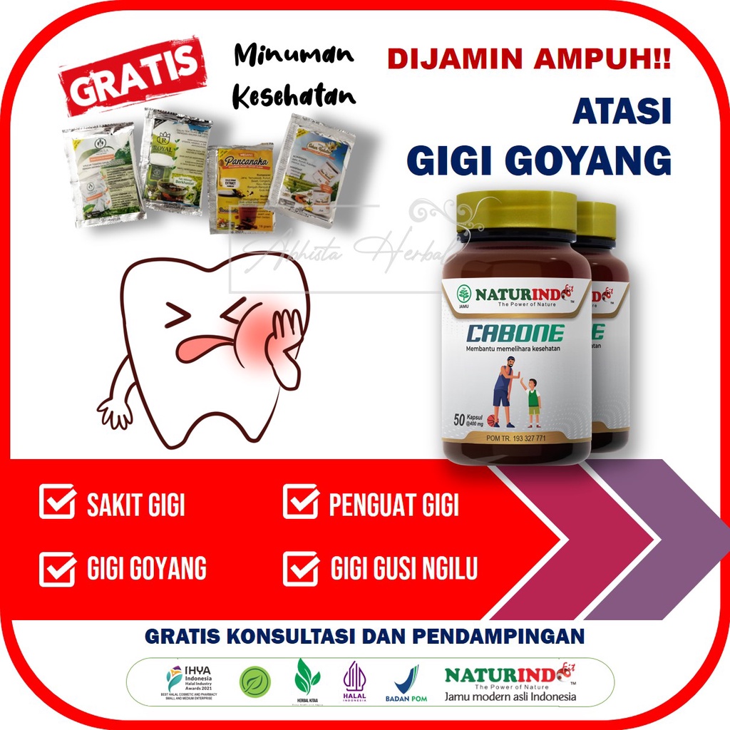 Obat Gigi Goyang Herbal Ampuh Atasi Gusi Bengkak Sakit Gigi dan Gigi Berdarah Alami
