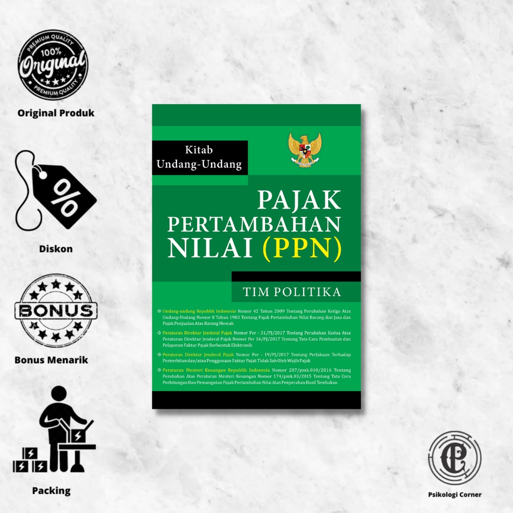 Jual Kitab Undang-Undang Pajak Pertambahan Nilai (PPN) - Tim Politika ...