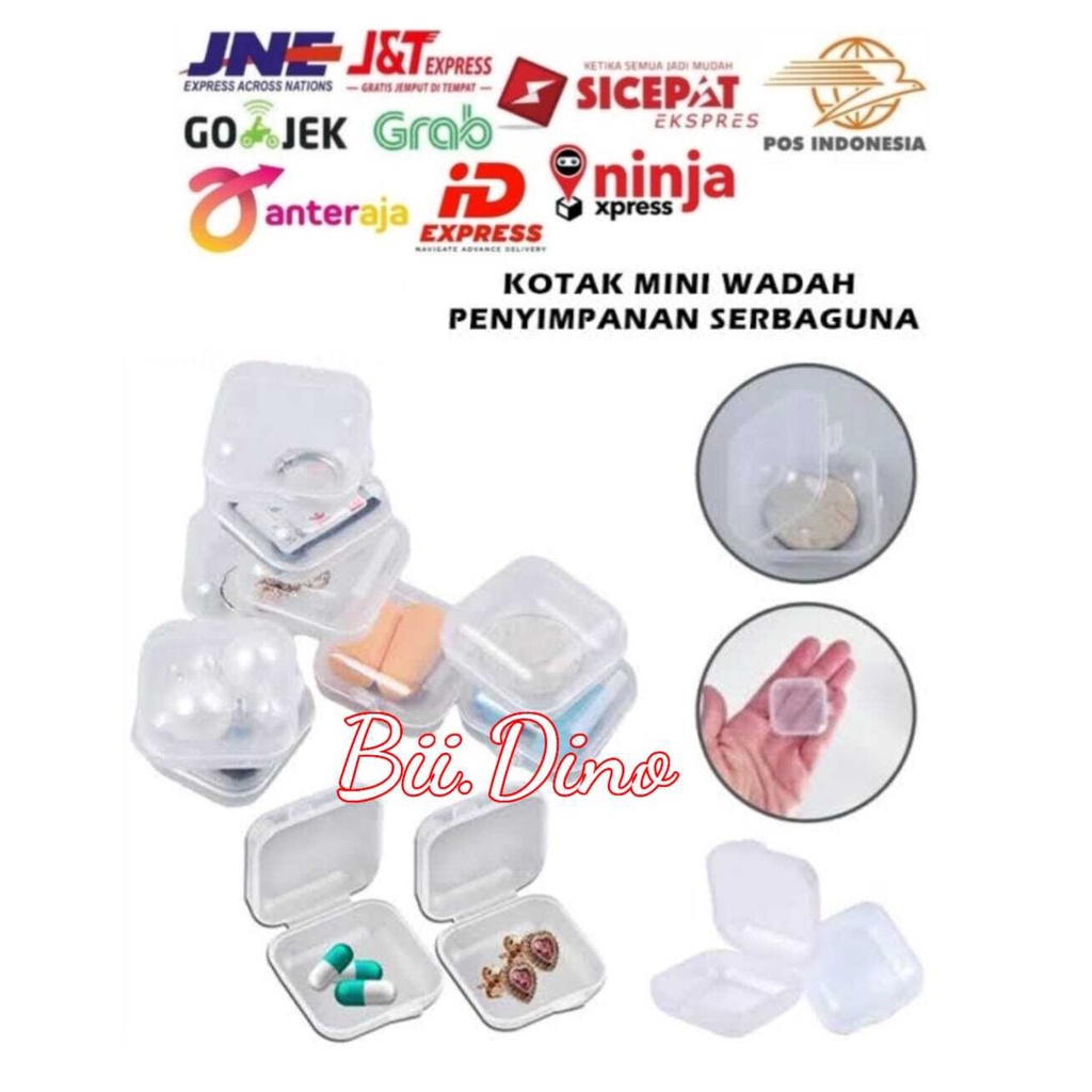 Kotak Kecil Aksesoris Organizer Mini Serbaguna Multifungsi Tempat Penyimpanan Simpan Perhiasan Earpod Manik Karet Pita Obat