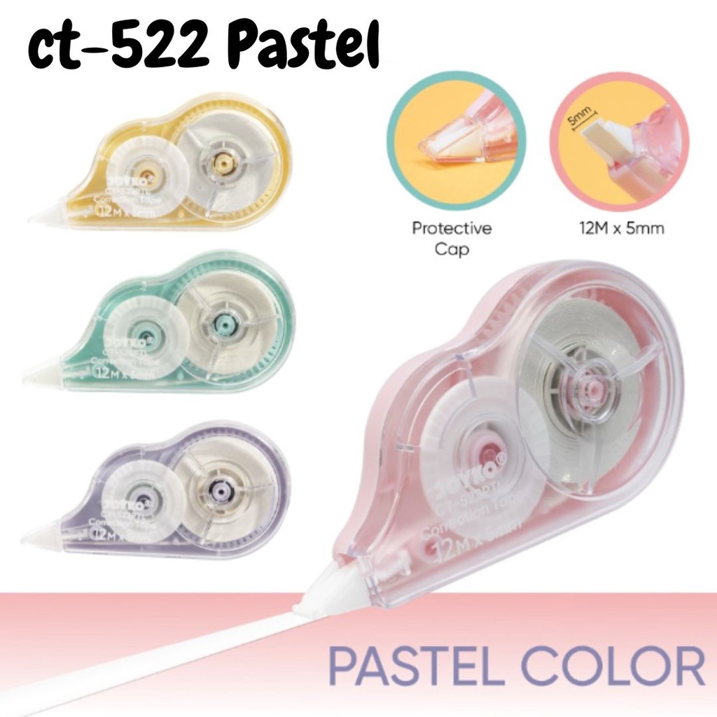 

Tipex Kertas / Correction Tape Joyko CT-522 Pastel