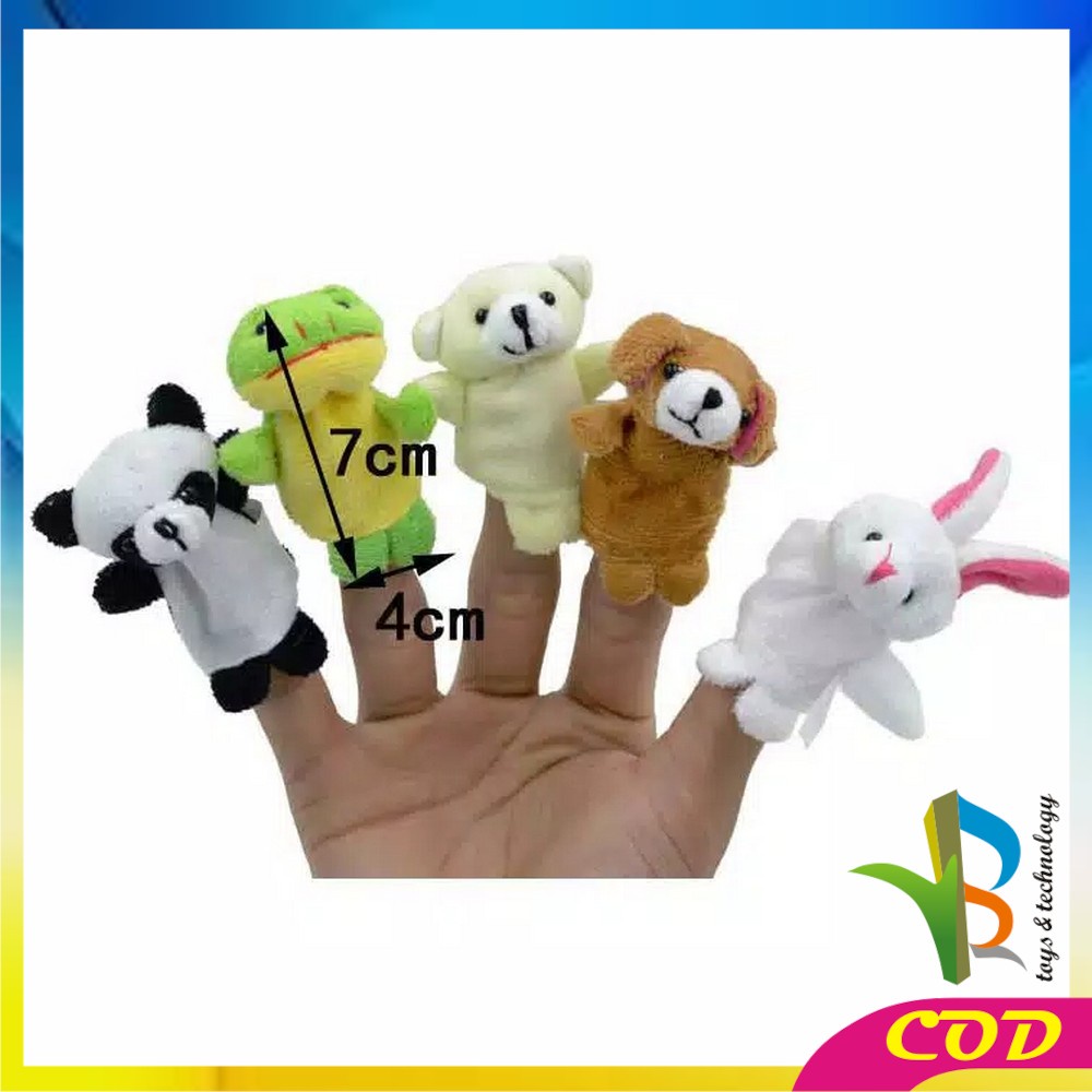 RB-M8 Boneka Jari Mainan Anak Bayi Finger Puppet Mainan Edukasi Boneka Tangan Karakter