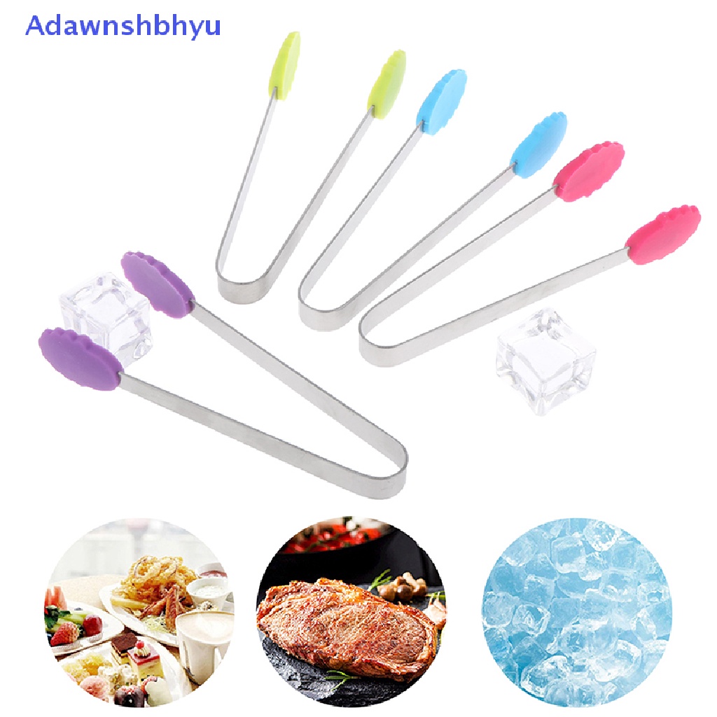 Adhyu 1Pc Penjepit Makanan Silikon Bentuk Bunga Bahan Stainless Steel Non-slip Ice Candy FoodClip ID