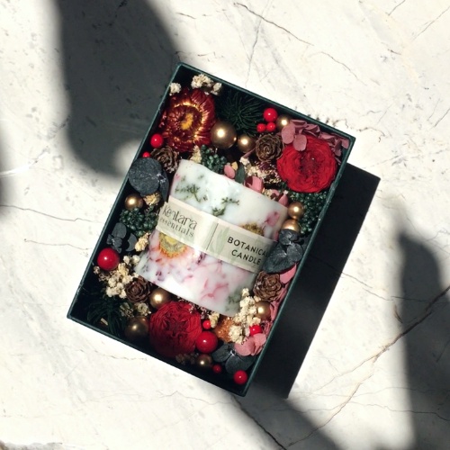 Botanical Candle / Flower Bouquet / Scented Candle / Gift Box / Preserved Flowers