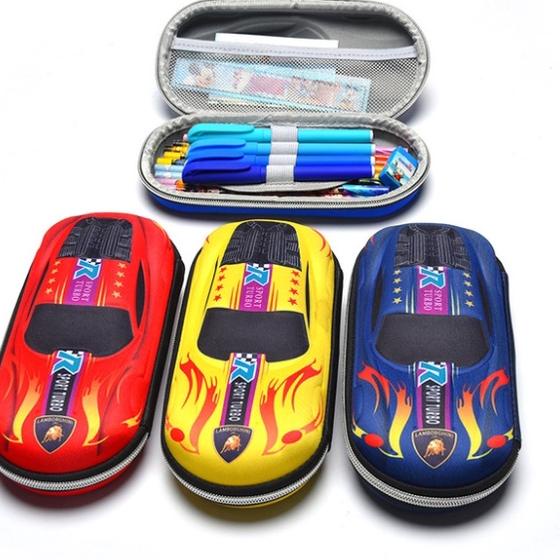 

✮✮ Tempat Pensil Kotak pensil Tepak 3D Timbul Hardtop Pencil Case Motif Mobil Murah