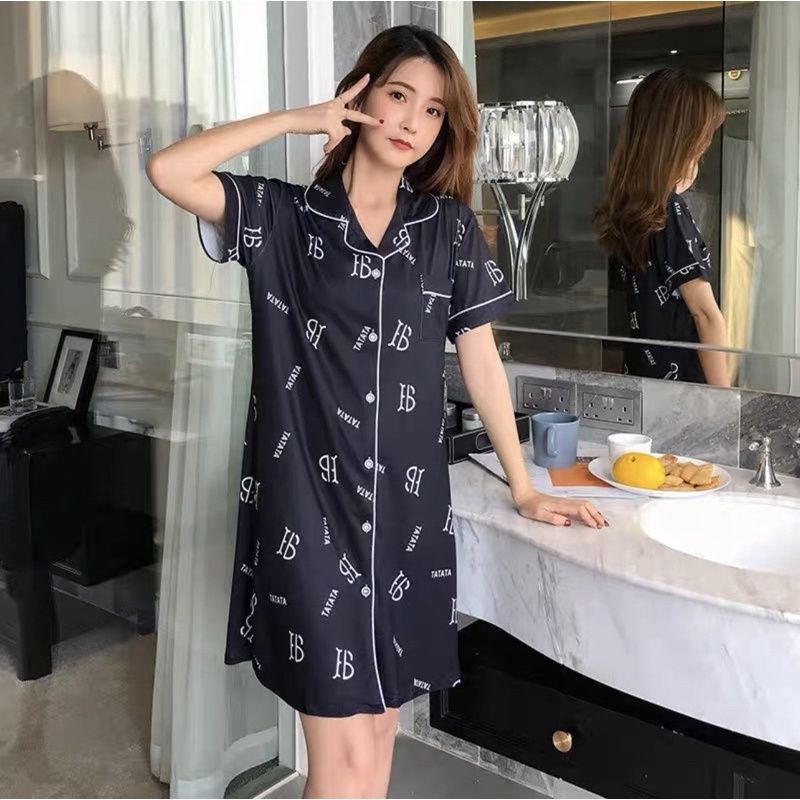 Baju tidur wanita import/Daster kerah Import/Daster wanita kekinian/Daster wanita busui