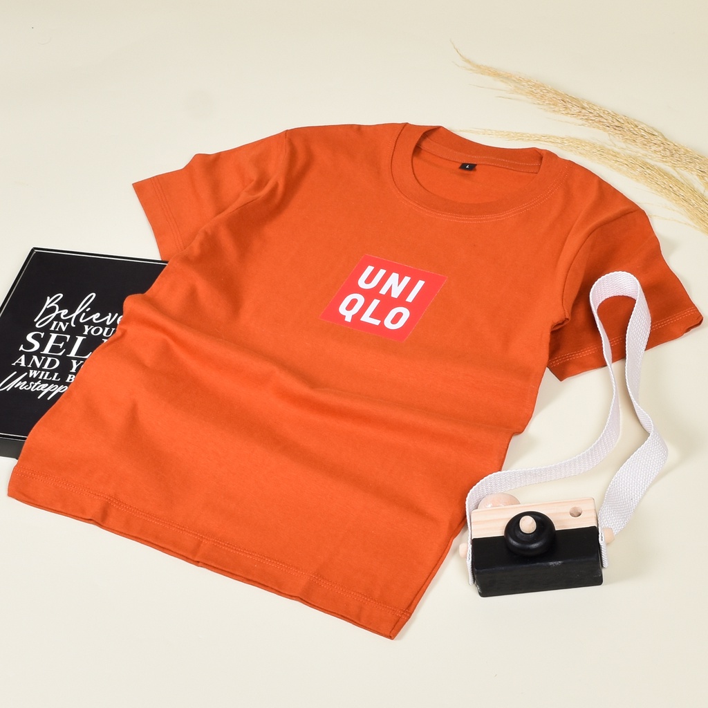 Hot Promo..!!!! KAOS ANAK2 UNISEX / LOGO UNIQLO DIGITAL SABLON / KAOS ANAK 1-12 TAHUN